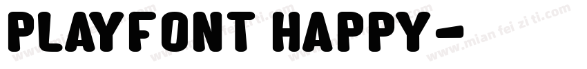 PlayFont happy字体转换
